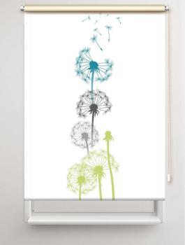 Rollo Dandelions mixed one , Rollo, Motivrollo, Rollo mit Druck, Fotorollo, bedrucktes Rollo, Fensterrollo,verdunkelndes Rollo, Sonnenschutz Rollo